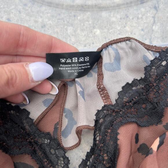 Brown and black leopard print - Picture 4 of 6